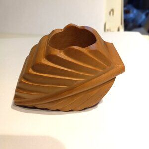 Pfaltzgraff Wood Leaf Napkin Holders Fall Decor Set 4